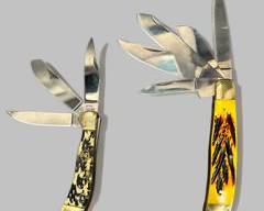 Stauer and Steel Warrior Multi Blade Pocket Knives

