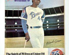 August 10th, 1972 Atlanta Braves vs Houston Astros Scorebook
