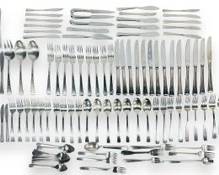 Vintage 10.61 lb Sheffield England Stainless Steel Flatware Forks, Knives, and Spoons
