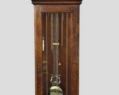 20th C Hermle Burlwood Grandfather Tall Clock 451050H 94 CM
