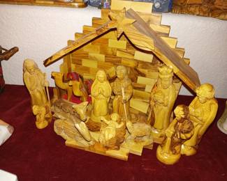 Wood nativity