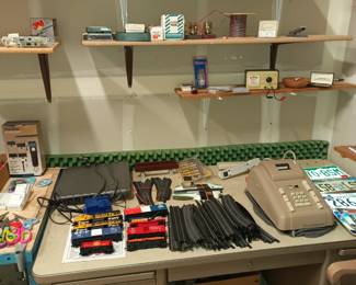 More test equipment and a very small train set