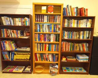Books and bookshelves