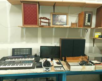 Old keyboards and speakers