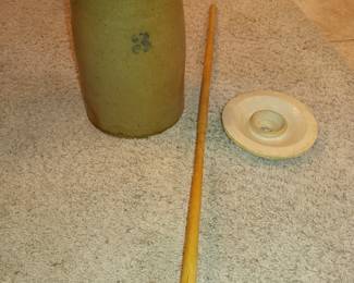 Antique butter churn