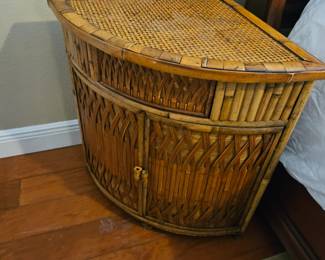 Wicker end table