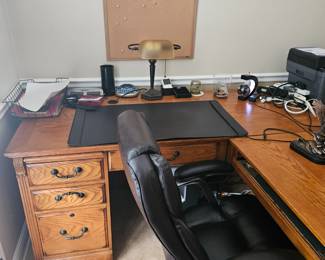 solid wood office desk extension