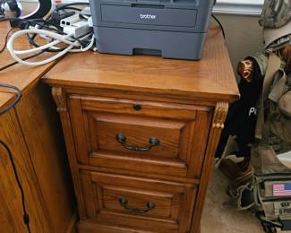 solid wood office file cabinet