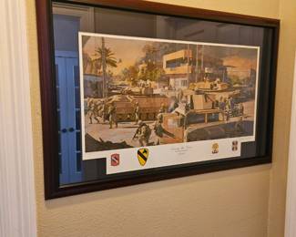 framed and matted picture 