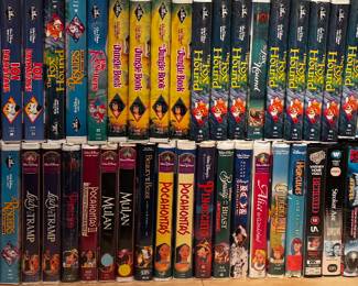 Large collection of classic Disney VHS