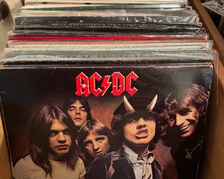 AC/DC 

Huge vinyl collection 33 and 45’s