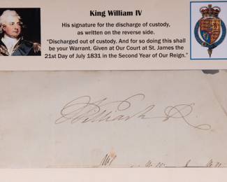 Lot 197 King William IV document