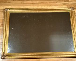 GILT MIRROR | Beveled glass mirror in formed gilt frame. - w. 29.5 x l. 41.5 in