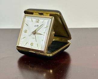 BRADLEY TRAVEL ALARM CLOCK | Bradley folding travel alarm clock. -  h. 3 x w. 3 x l. 3 in
