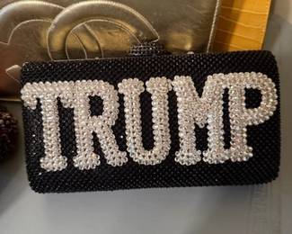 This a one of a kind purses, flag on one side Trump on the other with Swarovski crystals still has price tags on it