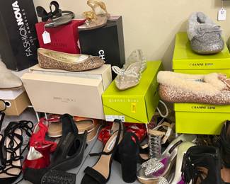 New shoes in boxes