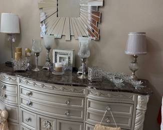 Ashley dresser and decor