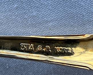 ETA gold plate flatware from Korea
