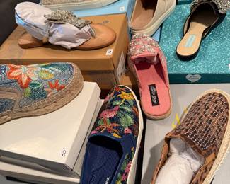 Johnny Was, Jimmy Coo and other name brand shoes most never worn