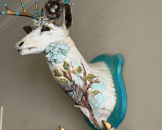 Unique deer head custom embellishment