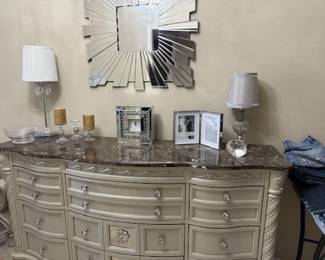 Ashley dresser silver with bling