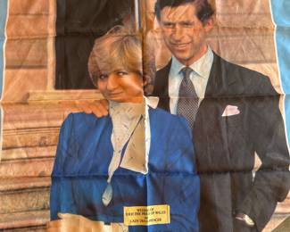 Scarf. Lady Diana and Princess Charles wedding 