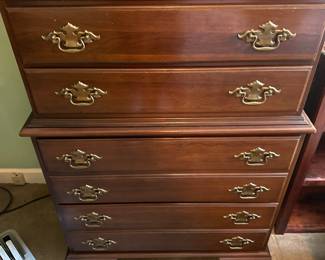 7 drawer cherry dresser