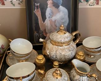 Tea Set, Coca Cola Tray