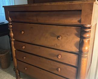 Lot (1) Empire Chest of Drawers 46w 21.5d 56h including backsplash