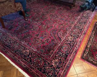 Lot (30) Karastan Wool Area Rug Sarouk Pattern 755 8’6” x 10’5” with pad.   