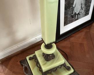 Lot (24) Jadeite Floor Lamp needs electrical repair 