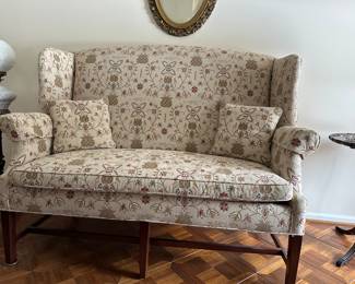 Lot (14) - Settee / Sofa - 60”w 30d 47”h back 20”h seat.  Cherry House Furniture.  