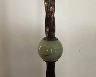 Lot (24) Jadeite Floor Lamp needs electrical repair 