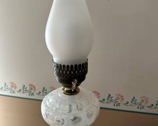 Lot (31) Fenton Coin Dot Floor Lamp 