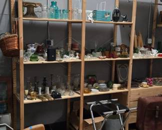 Misc glass ware and home decor