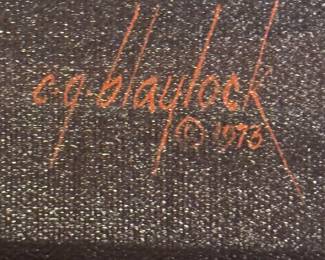 Oil on Canvas, Blaylock $800