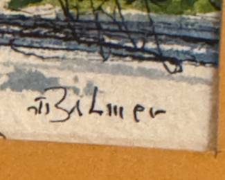 Illustration/Watercolor, Signed $200