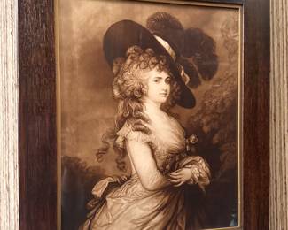 Portrait of Georgiana, Duchess of Devonshire by Thomas Gainsborough $250