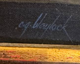 Oil on Canvas, Blaylock $800