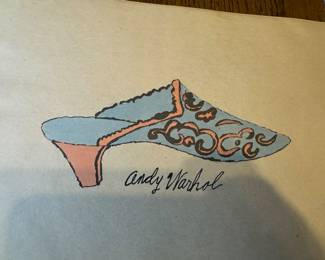 Andy Warhol hand colored and signed litho