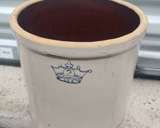 2 Gallon Stoneware Crock
