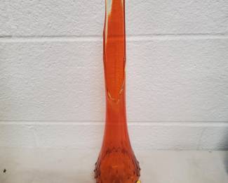 3 Toed Orange/Yellow Swung Vase 
