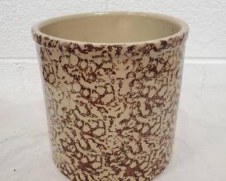 Roseville Spongeware Crock
