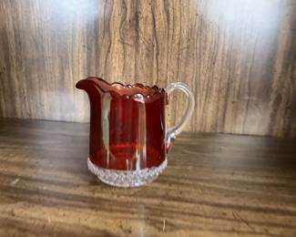 Ruby Red-Stained Glass Creamer 