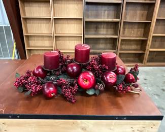 Apple / Berry Candle Centerpiece