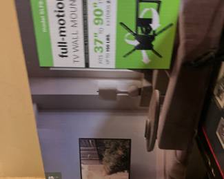 Lots of tvs and tv wall moun