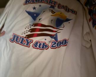 Lots of printed tee shirts