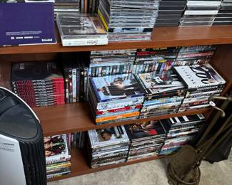 100s of DVDs and CDs