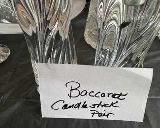 Baccarat Candlesticks