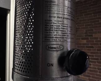 Propane tank for patio lamp